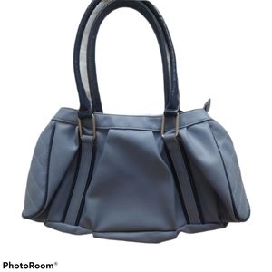 emilie m. Slate blue handbag purse